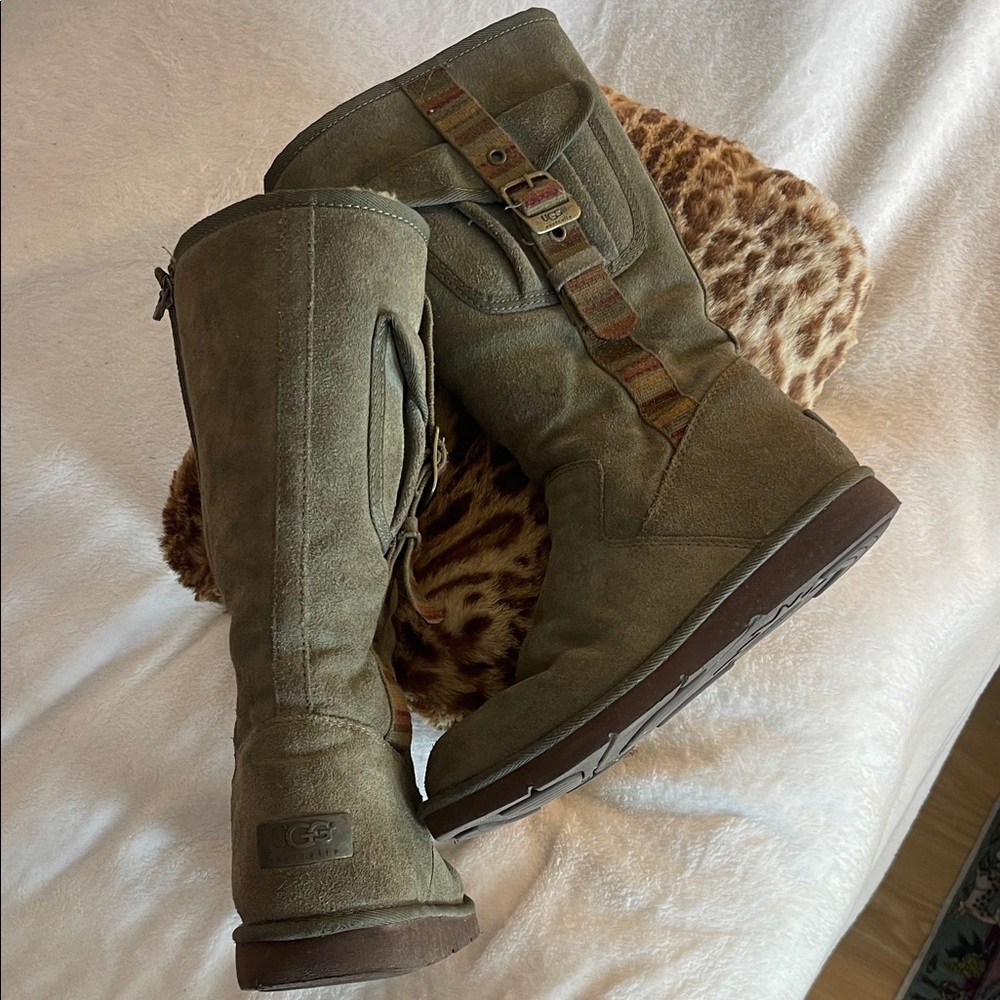UGG Women's Olive Suede Winter Boots